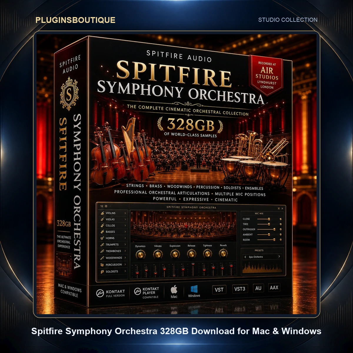 Spitfire Symphony Orchestra 328GB Download for Mac & Windows Spitfire Symphony Orchestra 328GB Download for Mac & Windows
