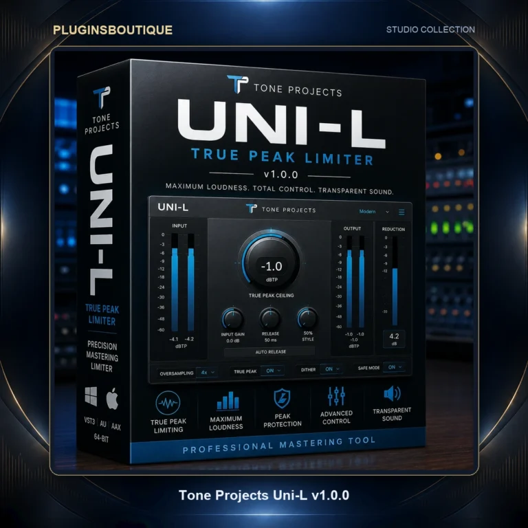 Tone Projects Uni-L v1.0.0 | Professional True Peak Limiter Plugin Mac-Windows