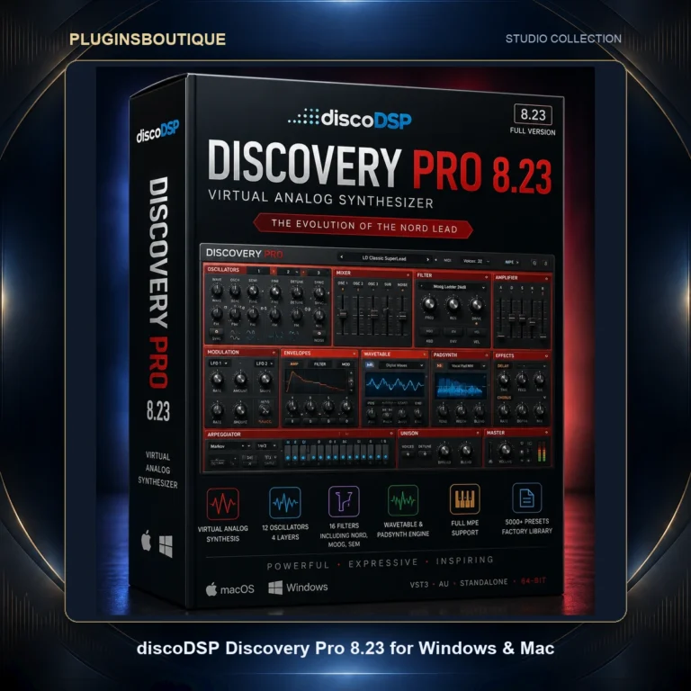 discoDSP Discovery Pro 8.23 for Windows & Mac | Virtual Analog Synthesizer