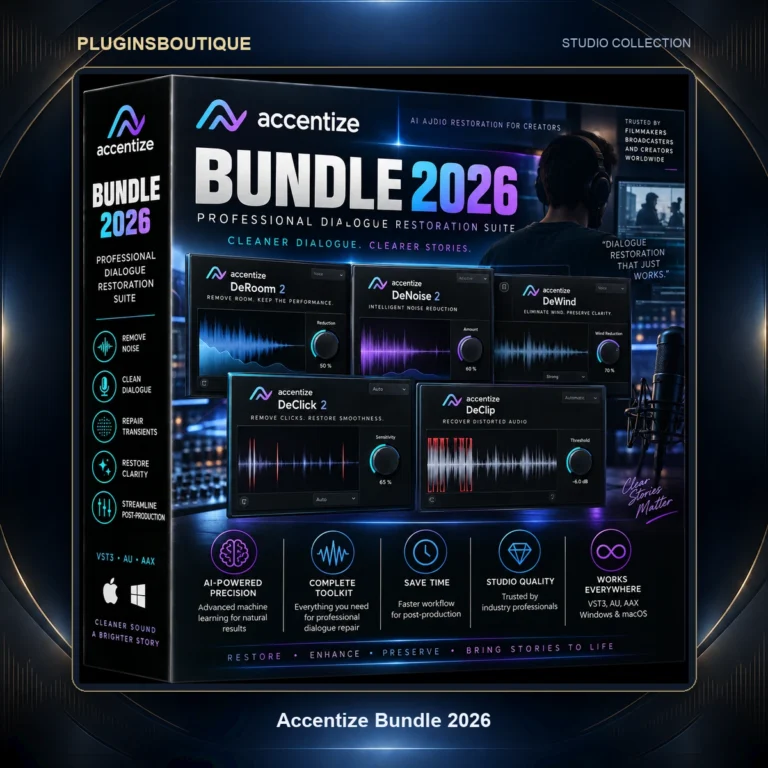 Accentize Bundle 2026 – Complete Dialogue Restoration & Post Production Suite