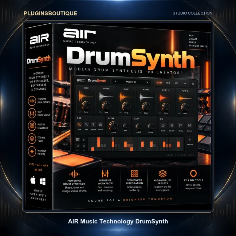 AIR Music Technology DrumSynth – Drum Synthesizer & Drum Machine Plugin