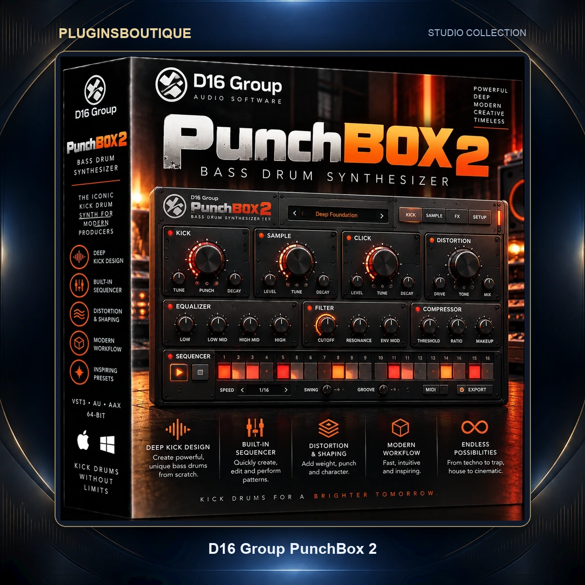D16 Group PunchBox 2 – Hybrid Kick Drum Synthesizer & Designer D16 Group PunchBox 2 – Hybrid Kick Drum Synthesizer & Designer