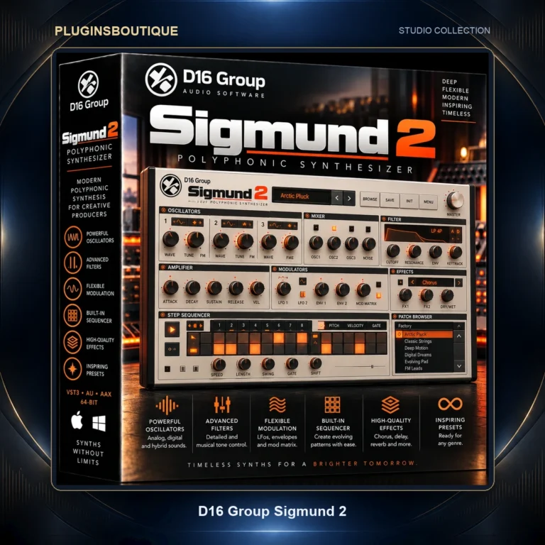D16 Group Sigmund 2 – Advanced Four-Line Delay & Modulation Effect