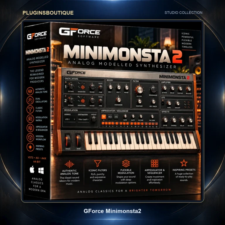 GForce Minimonsta2 – Advanced Virtual Analog Synthesizer
